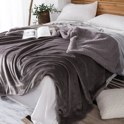 DecorBites™ Cozy Plush Blanket: Soft, Warm, Lightweight for Bedroom & Sofa All Seasons
