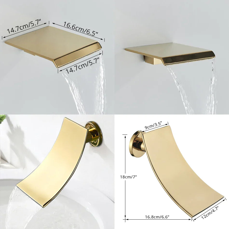 Gold Digital Shower Set