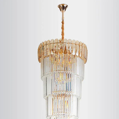 DecorBites™ Crystal LED Pendant Chandelier for Modern Home Decor.