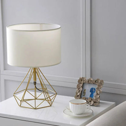DecorBites™ Linen Fabric LED Table Lamp Creative Gift Night Lamp