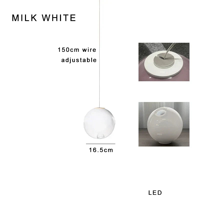 Glass Sputnik Pendant Light