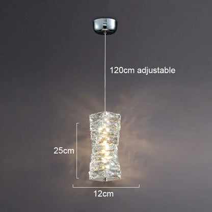 DecorBites™ Gold Chrome Crystal Wall Sconce LED Lamp for Living Room Bedroom TV Background Lighting