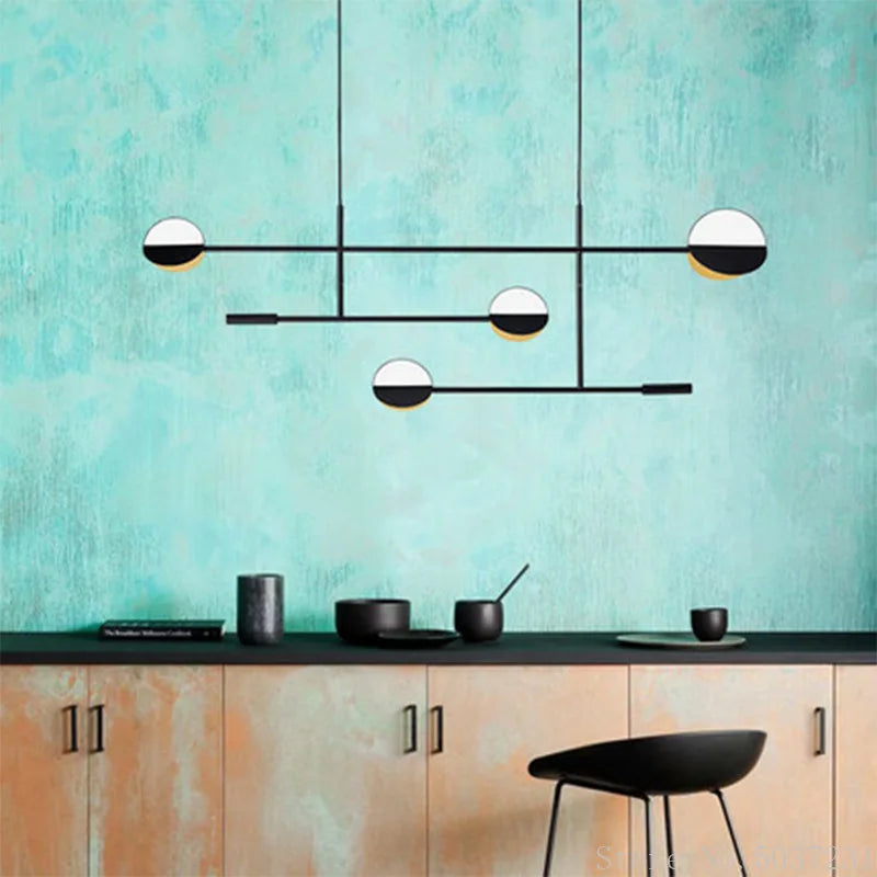 DecorBites™ Geometric Iron Pendant Lamp for Home Decor and Lighting