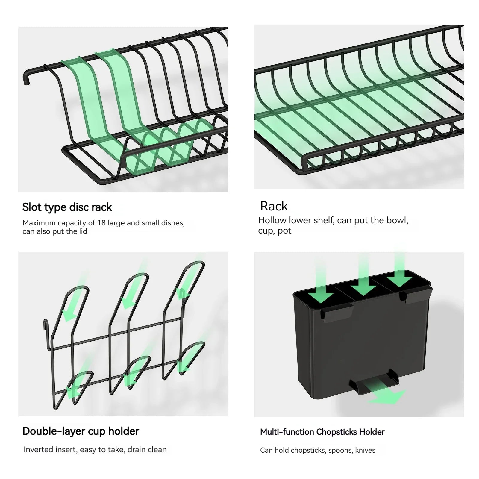 Metal Dish Rack Drainboard