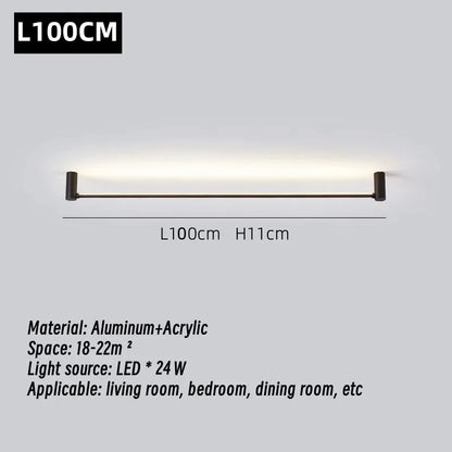 DecorBites™ LED Strip Wall Lamp for Living Room Bedroom Ceiling, Modern Minimalist Atmosphere