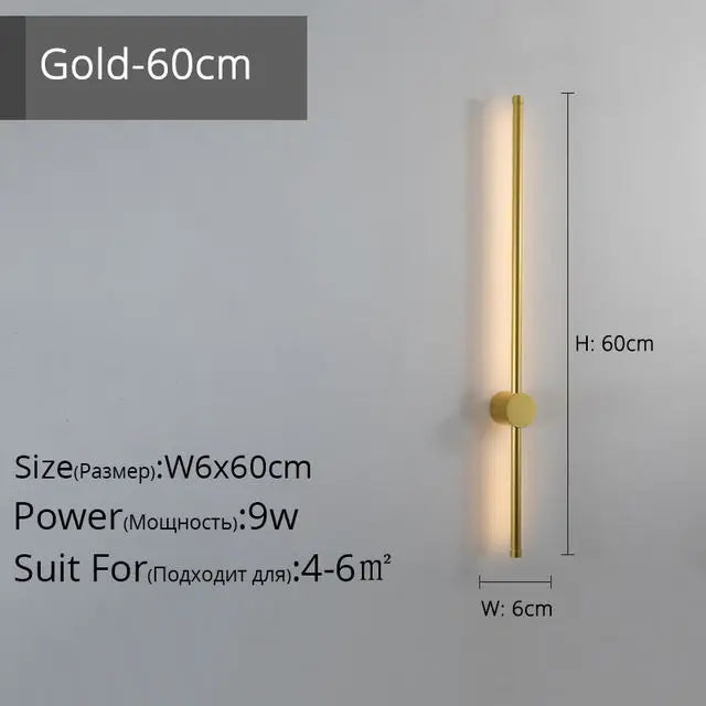 DecorBites™ LED Strip Wall Lamp for Creative Staircase Aisle Background Wall Lights