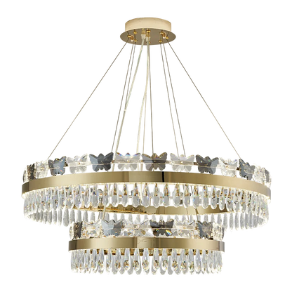 DecorBites™ Crystal Butterfly Living Room Lamp: Luxury Postmodern Dining Room Lighting