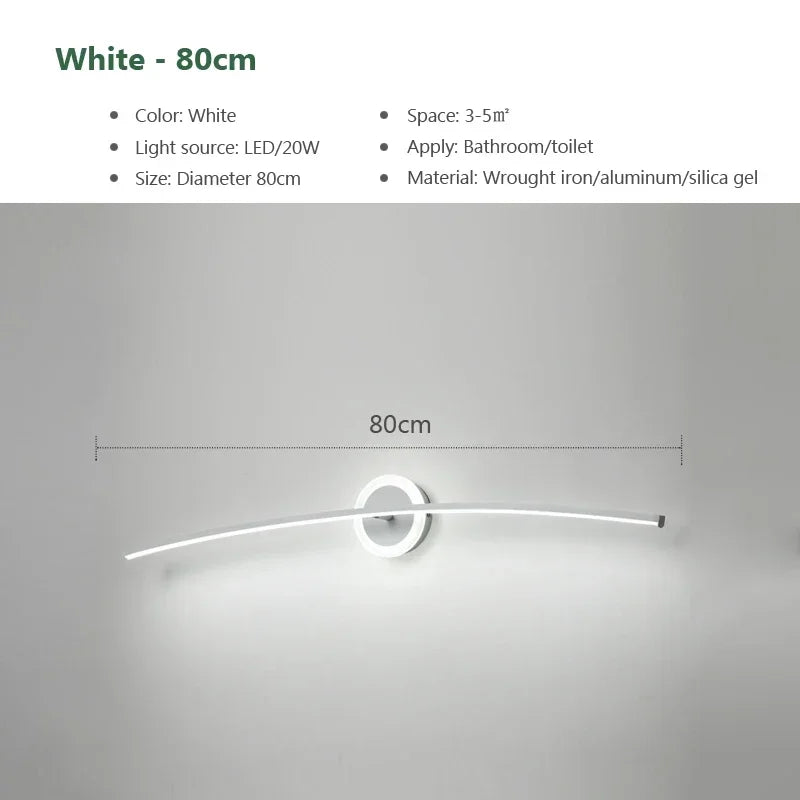 DecorBites™ LED Wall Lamps: Modern Iron Baking Paint Craft Light for Bathroom Bedroom Living Room