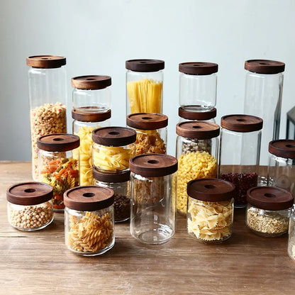 DecorBites™ Glass Hermetic Storage Jars with Airtight Lids