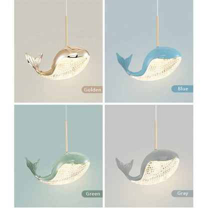 DecorBites™ Dolphin Chandelier: Modern Luxury Pendant Light for Living Room and Children's Bedroom