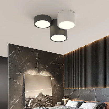 DecorBites™ Geometric Chandelier: Minimalist Modern Luxe Black White Bedroom Lamp