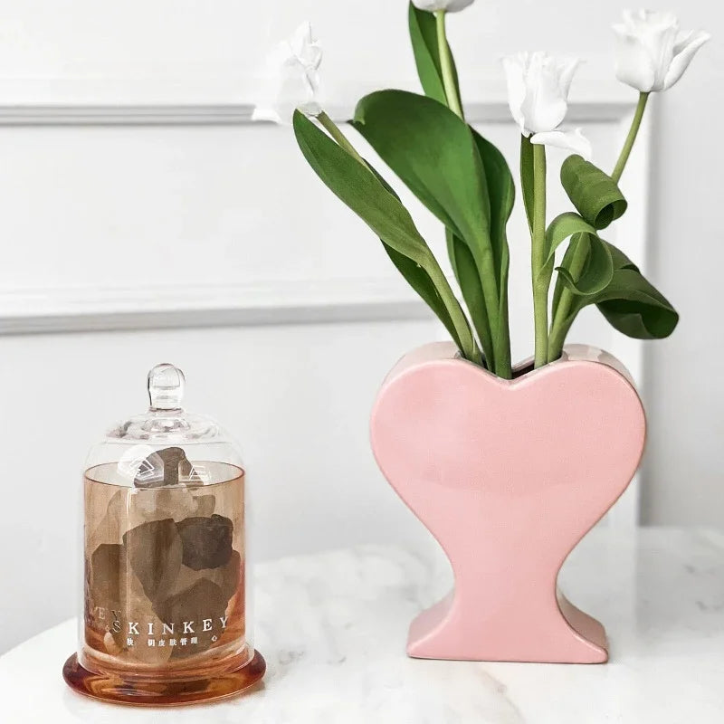 Porcelain Heart Vase
