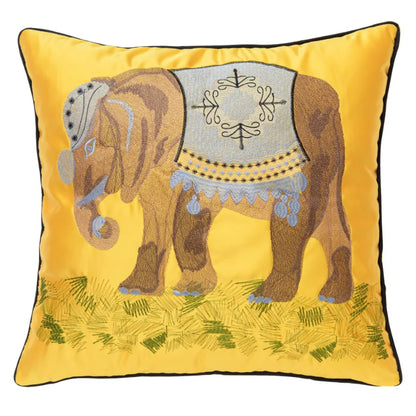 DecorBites™ Elephant Embroidery Sofa Cushion Covers: Decorate Your Living Space with High Quality