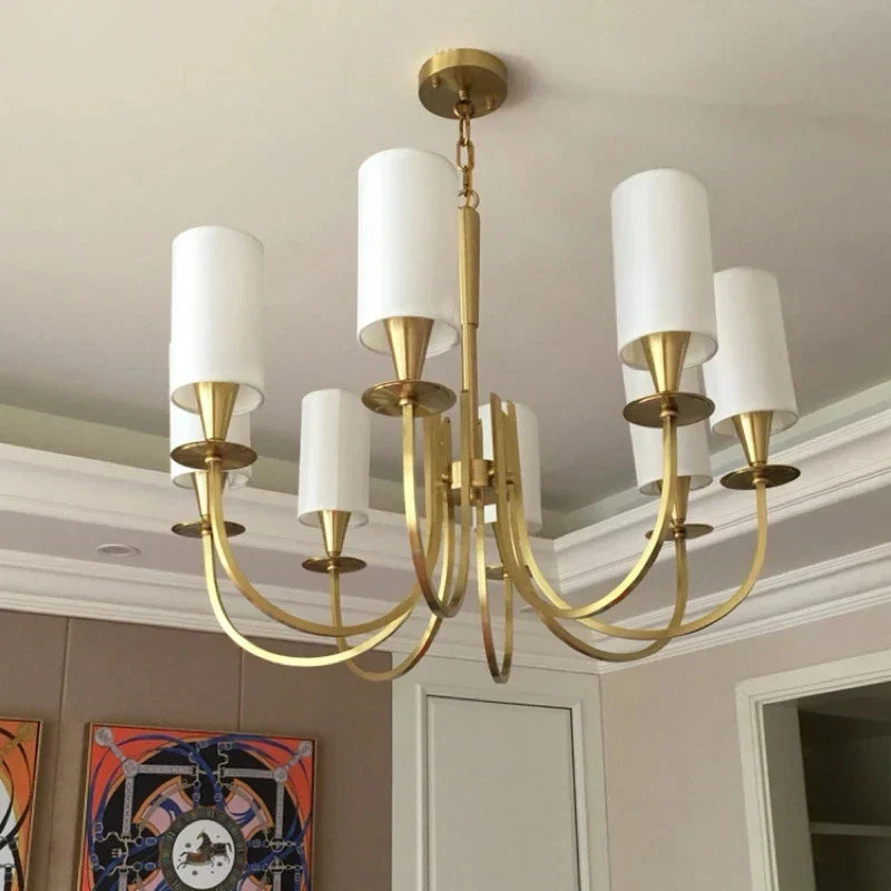 DecorBites™ Copper Ceiling Chandelier for Living Room Kitchen Bedroom Lighting