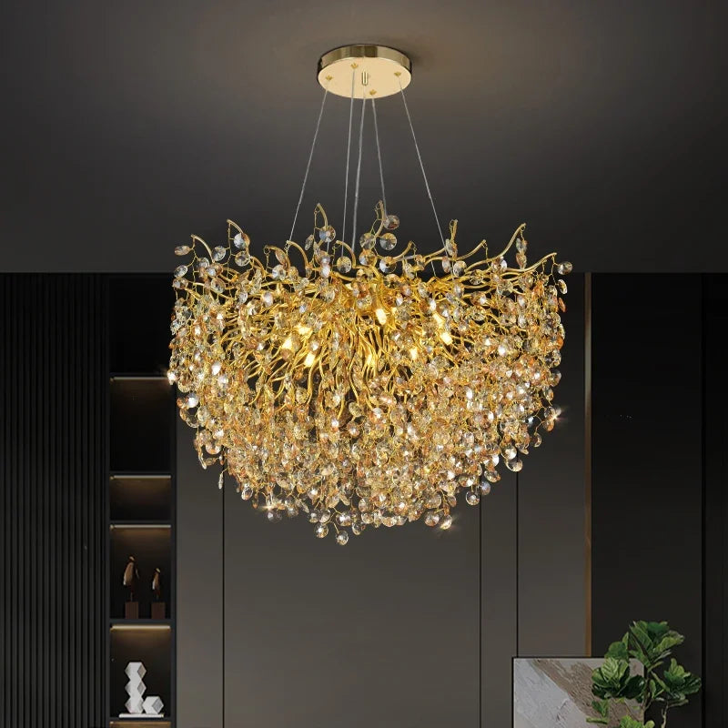 Crystal LED Ceiling Chandelier 120cm Diameter