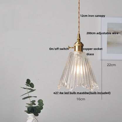 DecorBites™ Glass LED Pendant Light Chandelier for Modern Home Decor