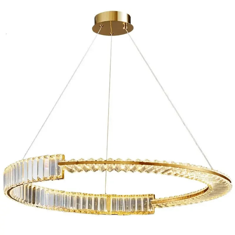 DecorBites™ Crystal LED Chandelier 2025: Elegant Ceiling Light for Home, Hotel & Kitchen