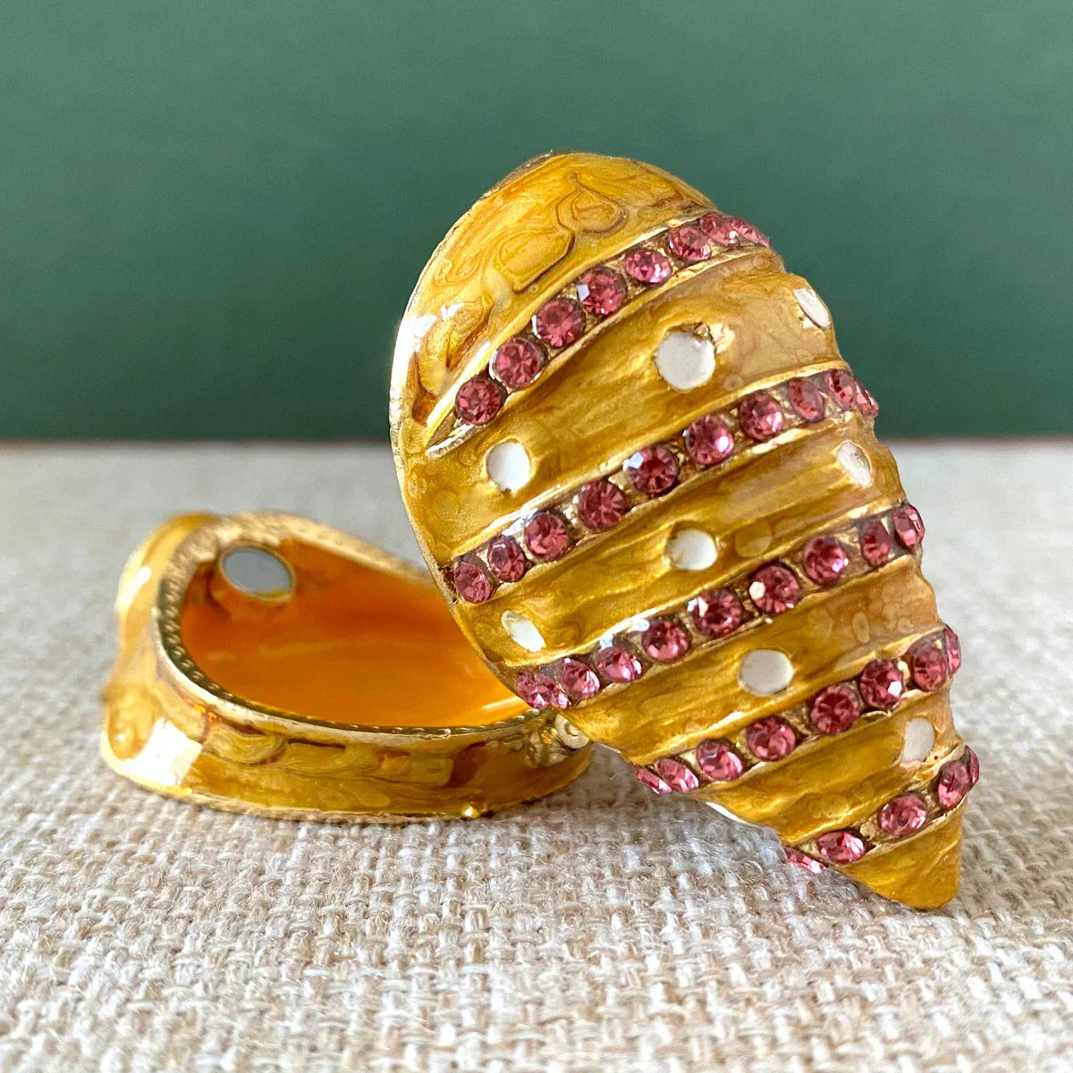 Enamel Conch Trinket Box