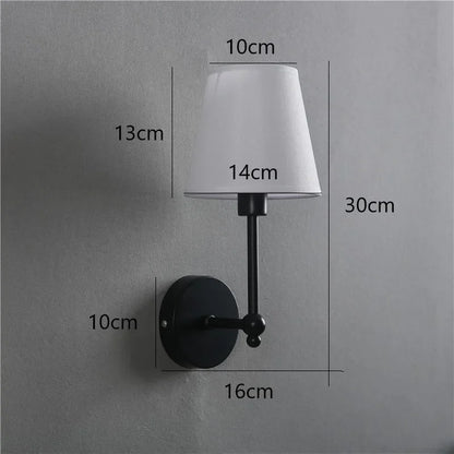 DecorBites™ LED Black & Gold Wall Lamp - Luxury Bedroom Lighting Fixtures