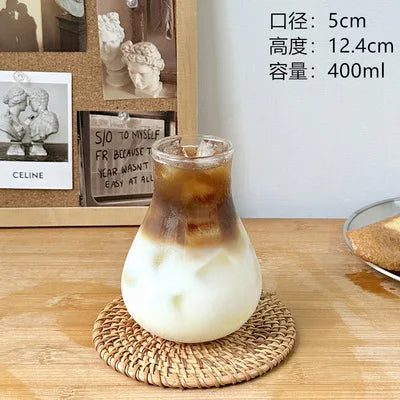 Glass Cafe Coffee Cup