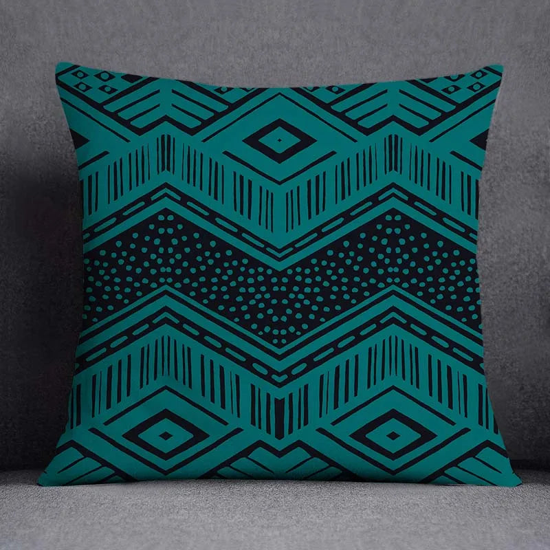 Nordic Leaf Pattern Pillowcase
