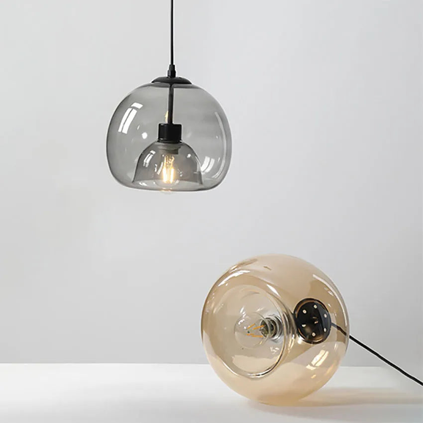 DecorBites™ Glass Pendant Lights: Stylish LED Chandeliers for Dining Room, Kitchen, and Restaurant Tables