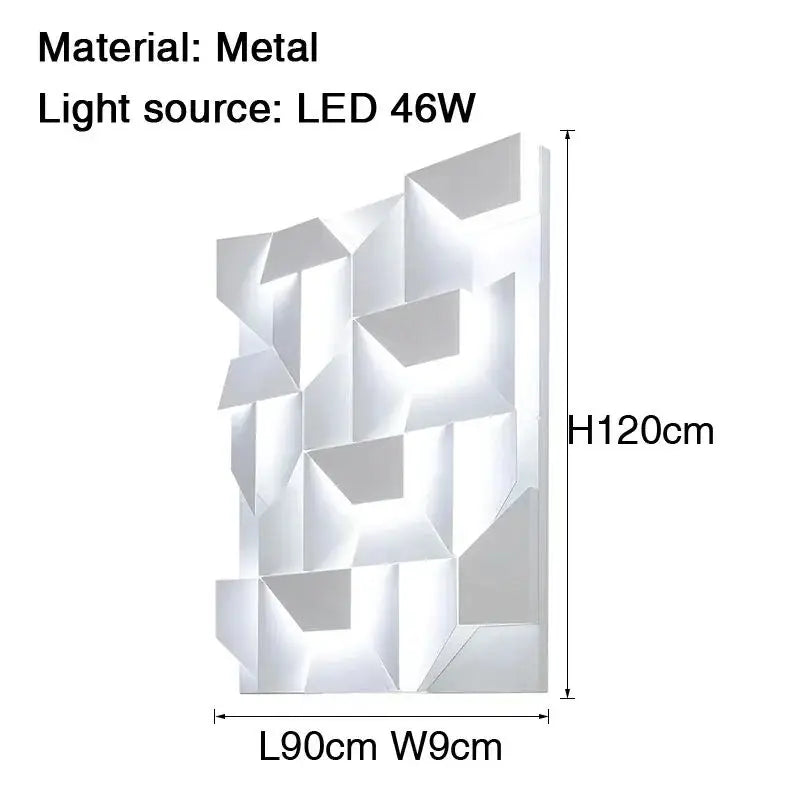 DecorBites™ Geometric Art Indoor Wall Lamp for Bedroom Living Room Staircase Home Decor