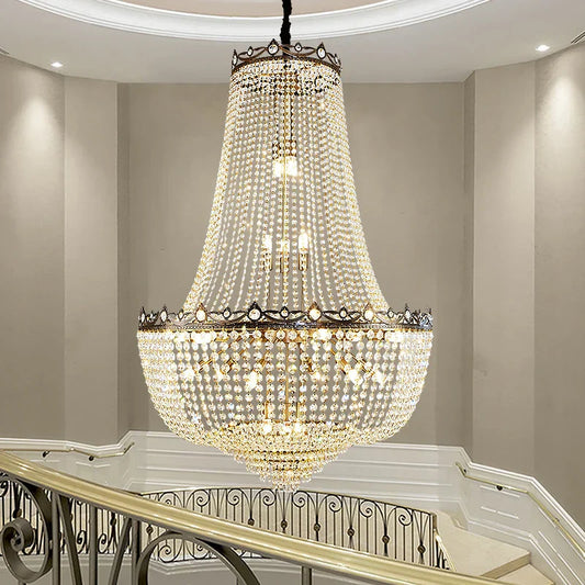 DecorBites™ Crystal LED Chandelier for Living & Dining Room Luxury