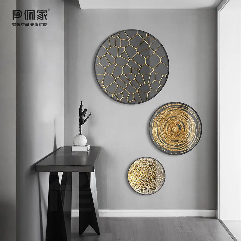 Gold Foil Abstract Art