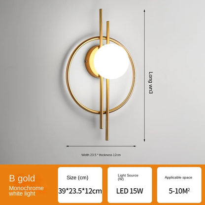 DecorBites™ Glass Ball LED Wall Lamp Modern Light Luxury Home Decor Fixture