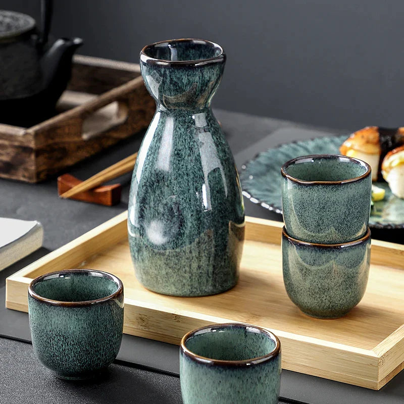 Pottery Sake Shochu Set