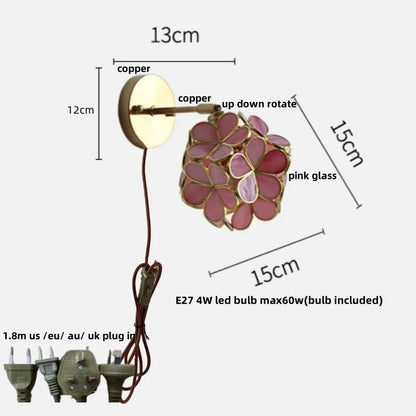 DecorBites™ Copper Wall Light with Pull Chain Switch, Modern Nordic Design