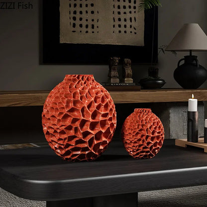 DecorBites™ Honeycomb Vase: Creative Desk Decoration with Artificial Flowers