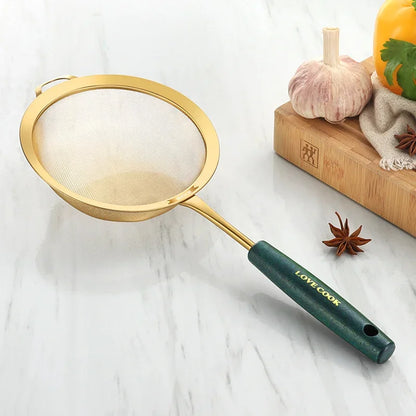 DecorBites™ Kitchen Colander Juice Strainer Skimmer Fine Mesh Sieve Cooking Utensils