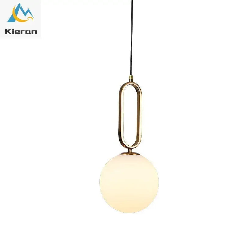 DecorBites™ Glass Ball LED Chandelier for Bedroom, Living Room & Restaurant
