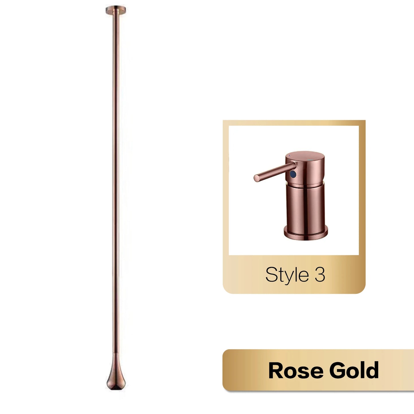 Luxury brushed Gold bathroom Ceiling faucet