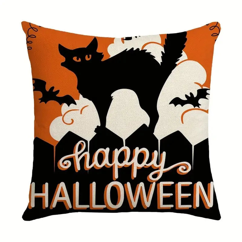 Pumpkin Witch Print Pillowcase