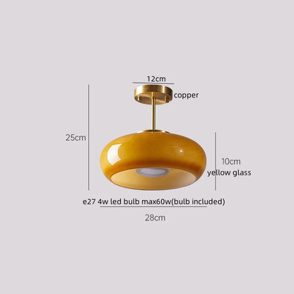 DecorBites™ Cotton Shape LED Ceiling Lamp - Cream. Nordic Style, Hallway Balcony Porch Light.