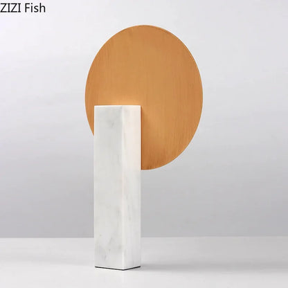 DecorBites™ Geometric Windmill Abstract Crafts Marble Base Desk Decoration Elegance