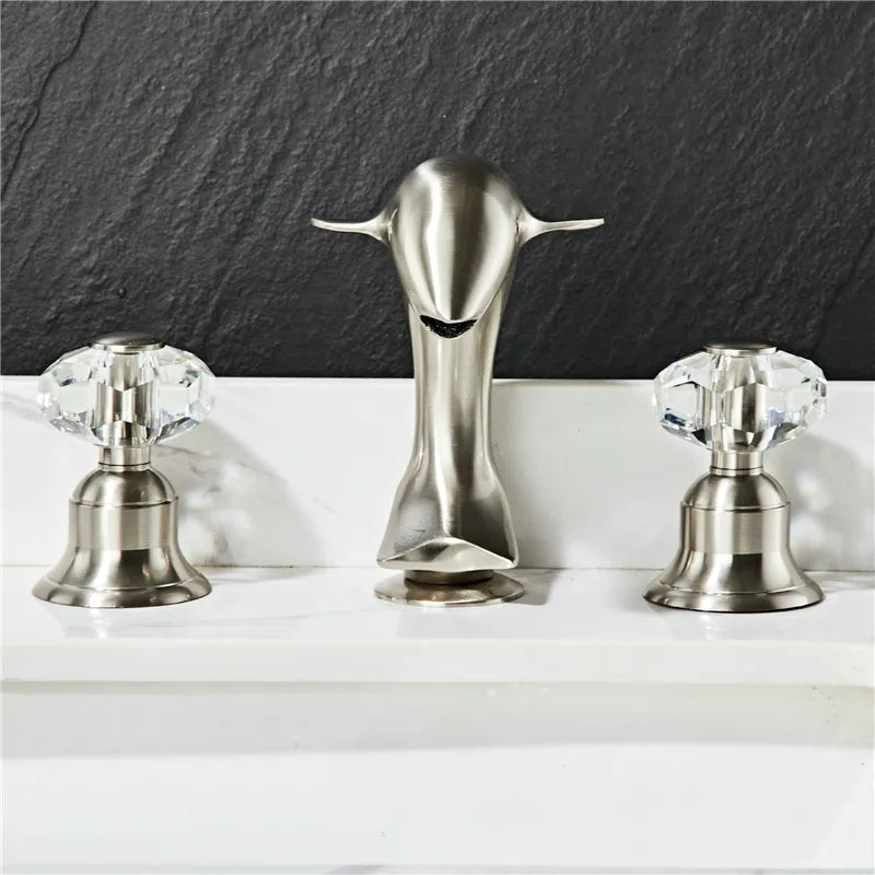 Gold Brass Dolphin Faucet