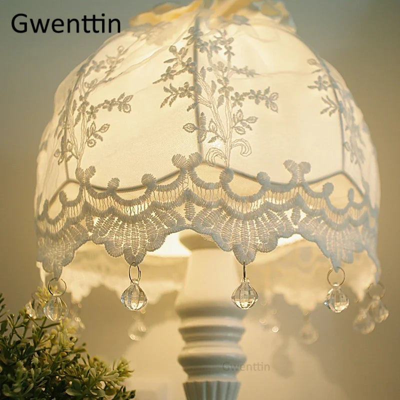 Lace Fabric Table Lamp