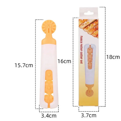 DecorBites™ Dough Roller Cutter: Baking & Pastry Tool for Perfectly Round Dumplings & Cookies