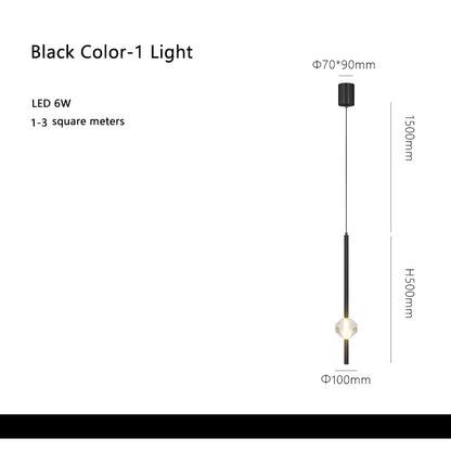 DecorBites™ Cube Crystal Pendant Lamps for Bedroom and Living Room Décor
