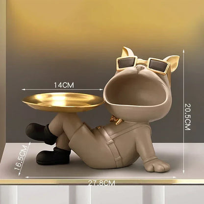 DecorBites™ French Bulldog Resin Statue for Stylish Living Room Decor