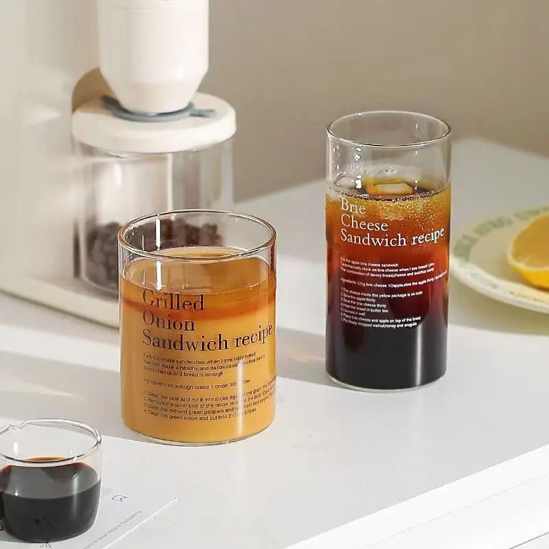 Glass Tumbler Beverage Mug