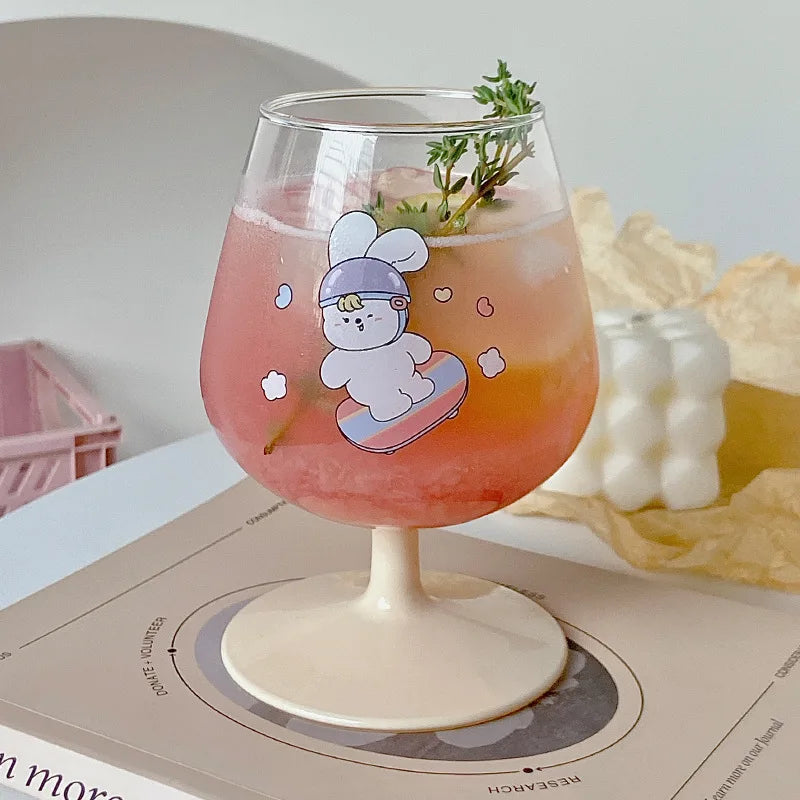 Glass Rabbit Juice Goblet