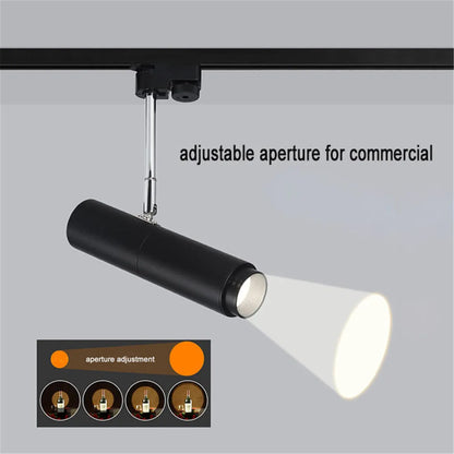 DecorBites™ Adjustable Focus LED Track Lights for Commercial Spaces