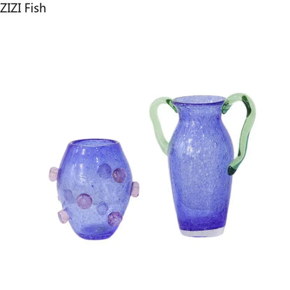 DecorBites™ Creative Bubble Glass Vase Hydroponics Desk Decoration Artificial Flowers Room Decor