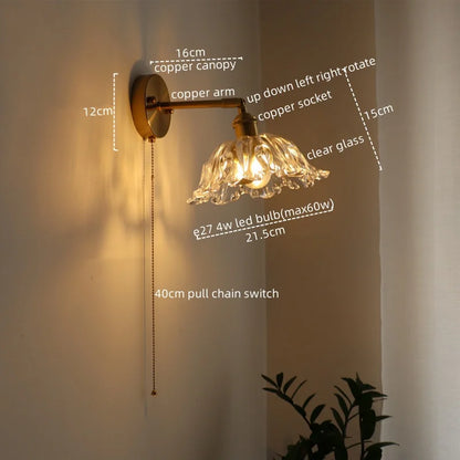 DecorBites™ LED Wall Lamps: Nordic Modern Design with Pull Chain Switch for Bedroom, Restaurant, Bathroom