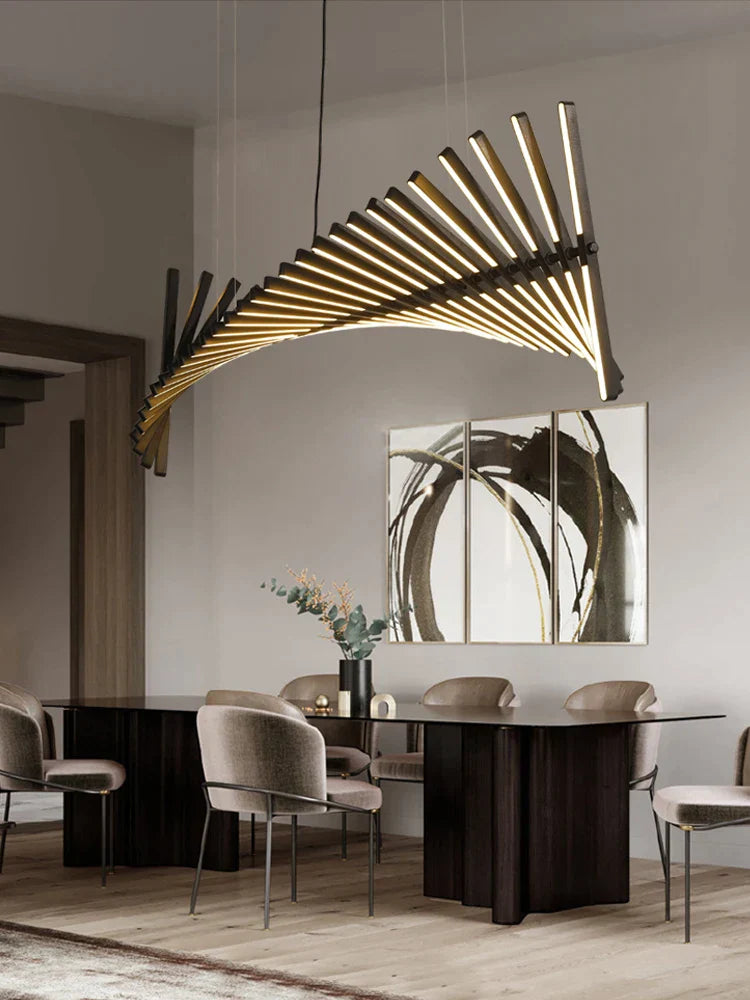 Brushed Metal LED Chandelier